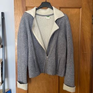 Anthropologie wool moto jacket